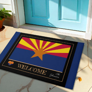 Arizona & Arizona Flag house mat /sports USA State