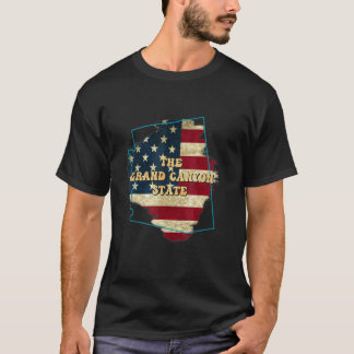 Arizona Az Us Flag Motto T-Shirt