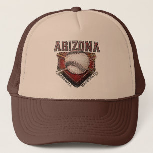 Arizona Baseball Grunge Style Design Trucker Hat