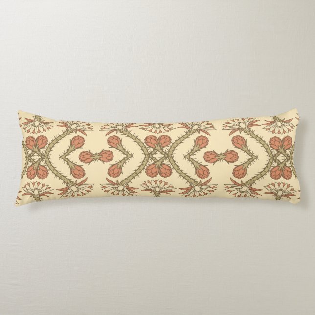 Arizona Botanical Tile Pattern Body Cushion (Front)