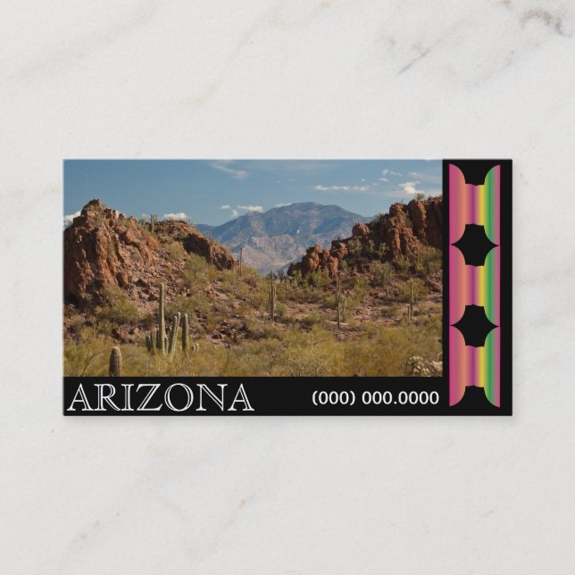 Arizona Business Card Photo Template (Front)