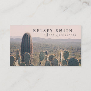 Arizona Cacti - Yoga Instructor   Business Card