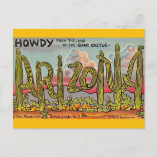 Arizona Cactus Greeting Postcard