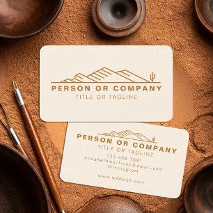 Arizona Cactus Landscaping Or Real Estate Modern Business Card
