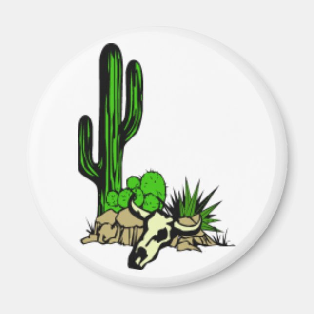 Arizona Cactus Magnet (Front)