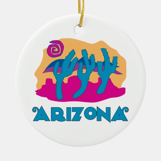 Arizona Cactus  Ornament (Front)