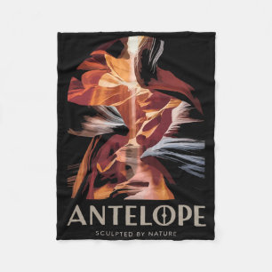 Arizona Canyon Hiking Antelope Canyon Fleece Blanket