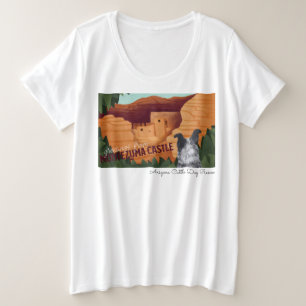 Arizona Cattle Dog Rescue - Montezuma Castle Plus Size T-Shirt
