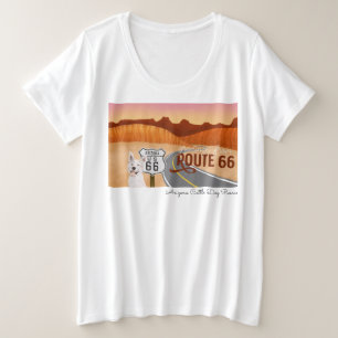 Arizona Cattle Dog Rescue - Route 66 Plus Size T-Shirt