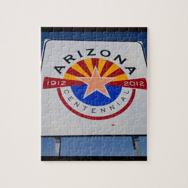Arizona Centennial Sign Jigsaw Puzzles (Vertical)