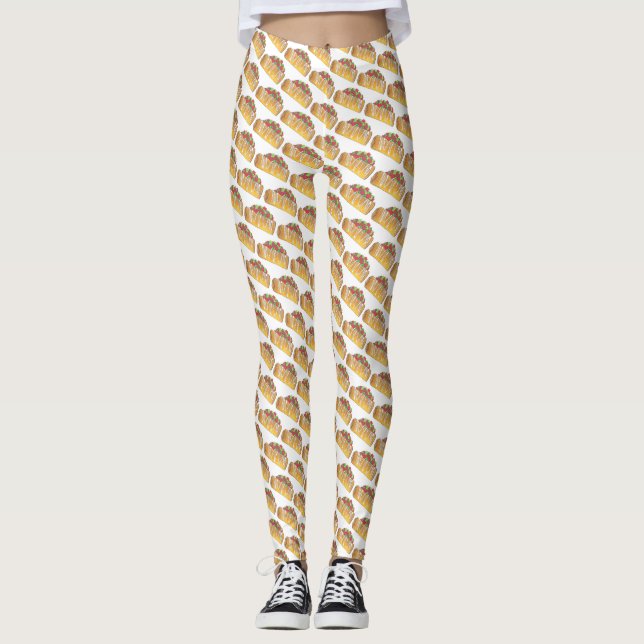 Arizona Chimichanga Foodie Phoenix AZ Tex Mex Food Leggings (Front)