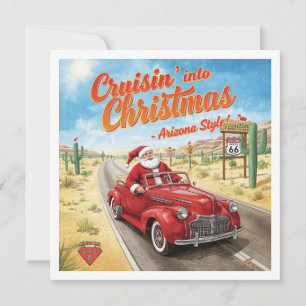Arizona Christmas in Desert Greeting card
