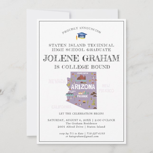 Arizona | College Bound Graduation Party (Front)