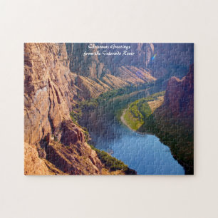 Arizona Colorado River.Christmas Greetings Jigsaw  Puzzle