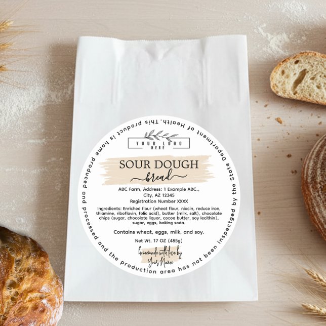 Arizona cottage law food label with logo (Creator Uploaded)