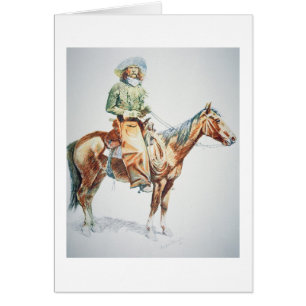 Arizona Cowboy, 1901 (crayon on paper)