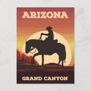 Arizona Cowboy Postcard