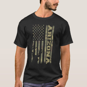 Arizona Deer Hunter Vintage Deer Hunting Camo USA T-Shirt