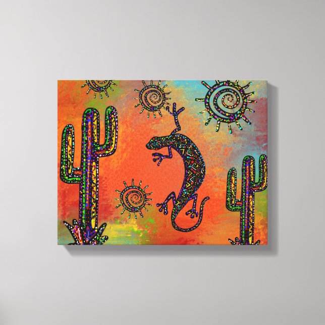 Arizona Desert Art Canvas Print (Front)