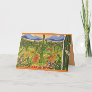 Arizona Desert Art Card