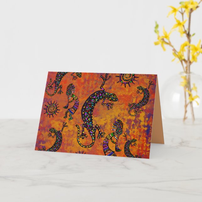 Arizona Desert Art Card (Yellow Flower)