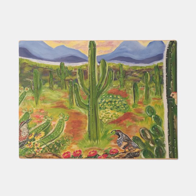 Arizona Desert Art Doormat (Front)