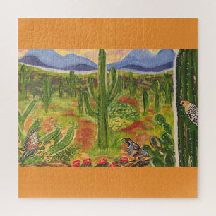 Arizona Desert Art Jigsaw Puzzle