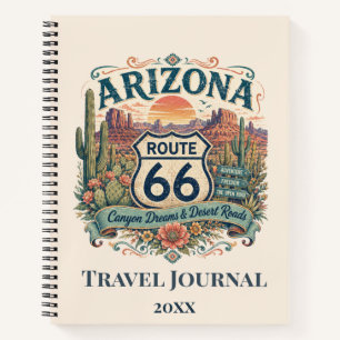 Arizona Desert Boho Route 66 Journal Vibe