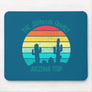 Arizona Desert Cactus Sunset Trip Kids  Mouse Pad