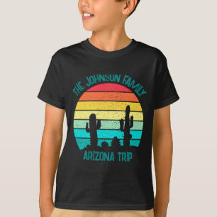 Arizona Desert Cactus Sunset Trip Kids  T-Shirt