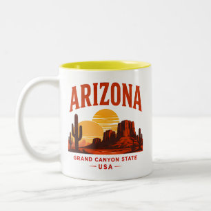 Arizona Desert Canyon Escape Two-Tone Coffee Mug