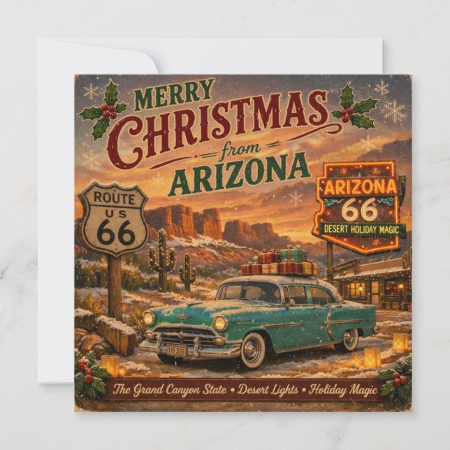 Arizona Desert Christmas Greetings (Front)