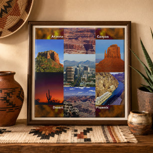 Arizona Desert Collage Tile