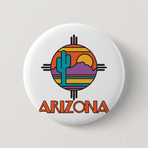 Arizona Desert Mandala 6 Cm Round Badge