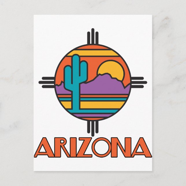Arizona Desert Mandala Postcard (Front)