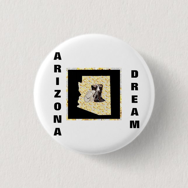 ARIZONA DREAM 3 CM ROUND BADGE (Front)