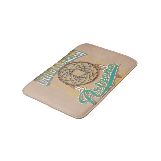 Arizona Dream Catcher Bath Mat (Angled)