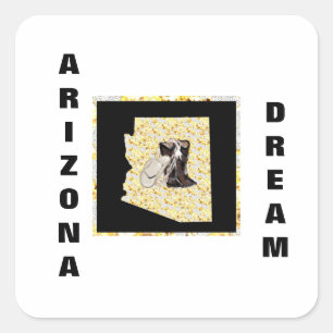 ARIZONA DREAM SQUARE STICKER