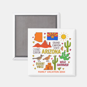 Arizona Family Trip Keepsake Custom Magnet