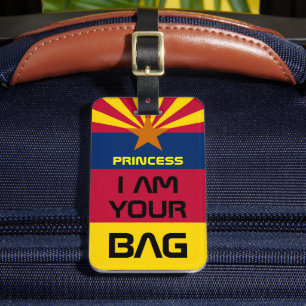 Arizona Flag & America States, USA /Personalised Luggage Tag