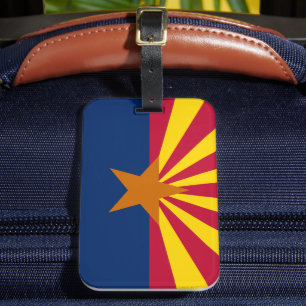 Arizona Flag & America States, USA /Sports Fans Luggage Tag