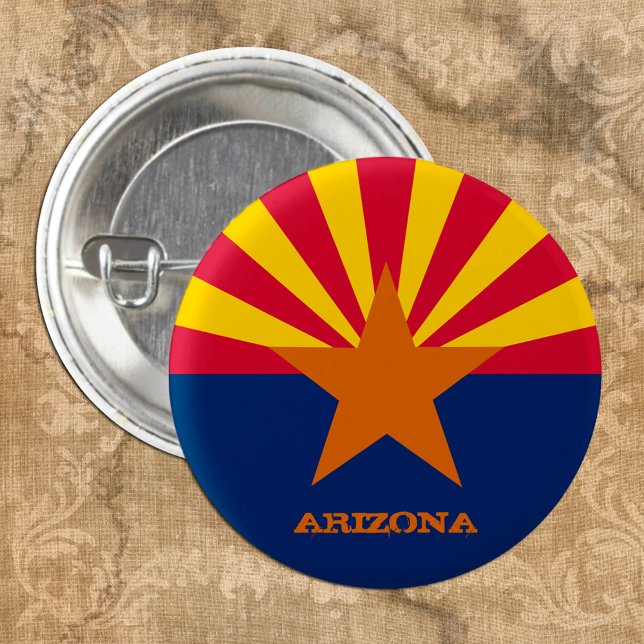 Arizona Flag & Arizona State USA fashion/sport fan 3 Cm Round Badge (Creator Uploaded)