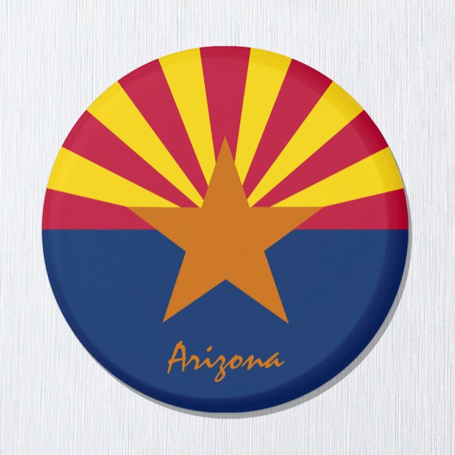 Arizona flag & Arizona USA - travel/sports fans Magnet (Creator Uploaded)