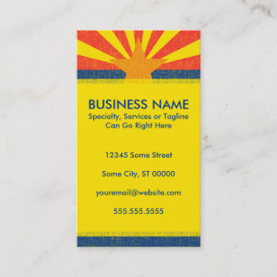 arizona flag business card