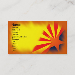Arizona Flag Business Cards. Card