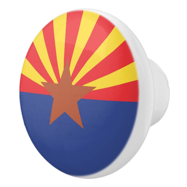 ARIZONA Flag Ceramic Knob (Right)