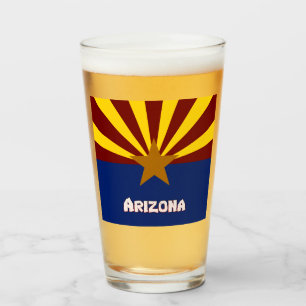 Arizona flag glass