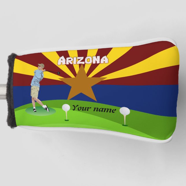 Arizona flag golf head cover (Front)