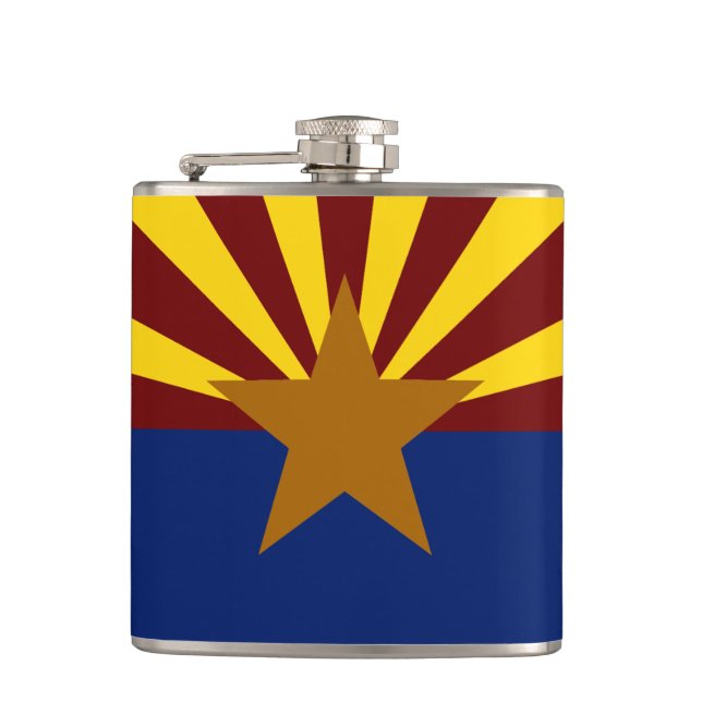 Arizona flag hip flask (Front)