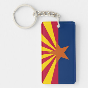 Arizona flag key ring